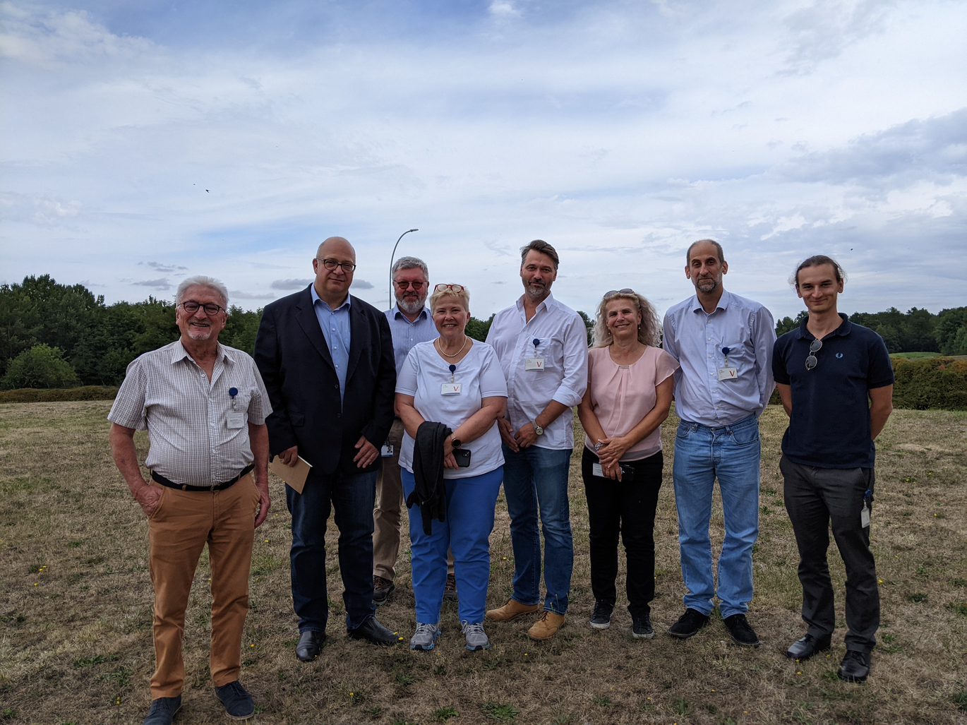 Mitglieder des Entsorgungsbeirates und Vertreter der ANDRA und der lokalen CLI bei der Besichtigung des französchichen Endlagers für schwach-und mittelradioaktiven Abfall