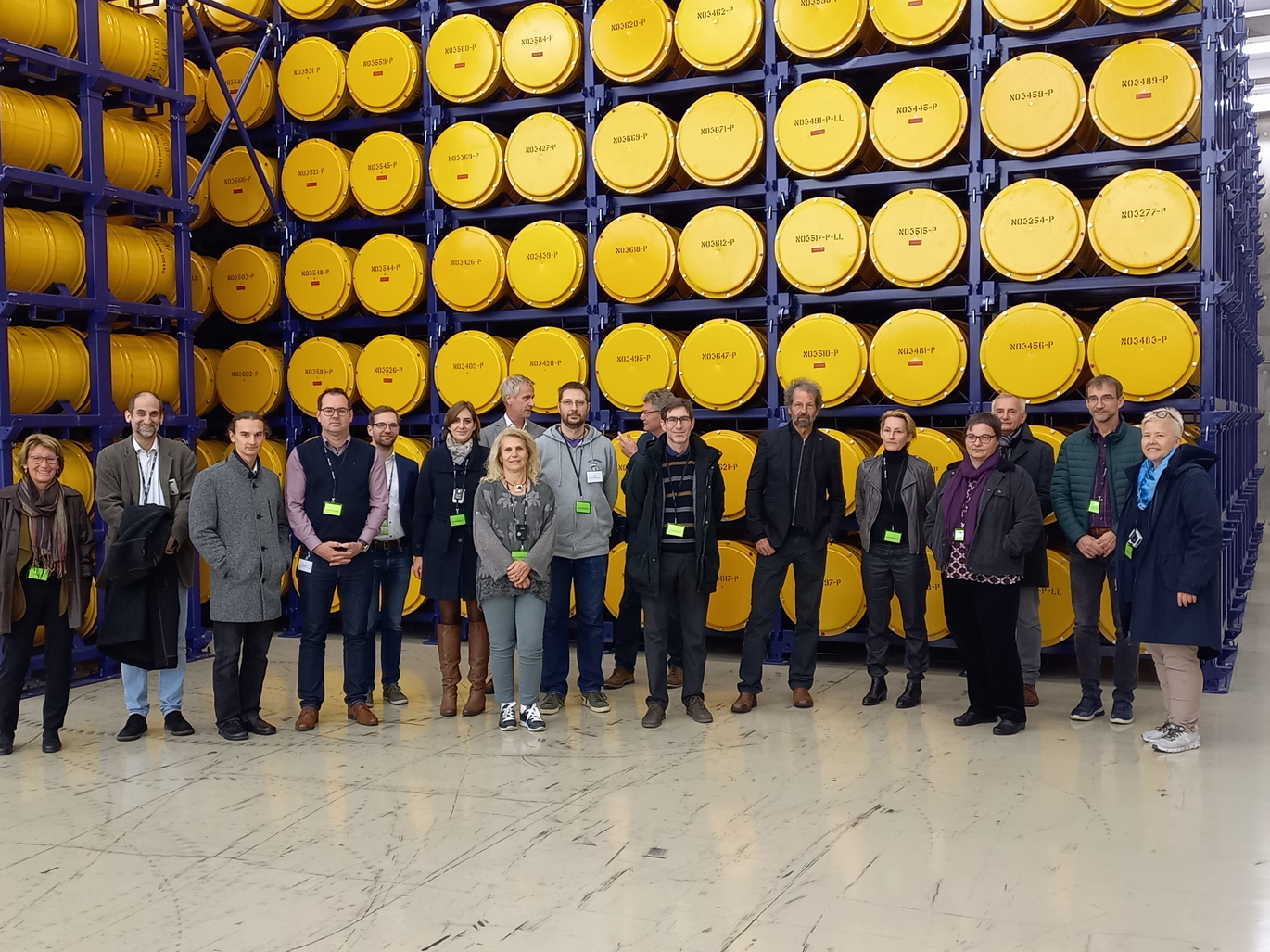 The members of the Austrian Board for Radioactive Waste Management at the tour of Nuclear Engineering Seibersdorf GmbH.